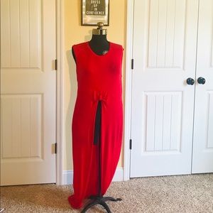 Hi-Lo Sleevless Knot Front top